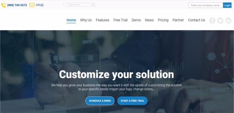 Healthcare marketing website