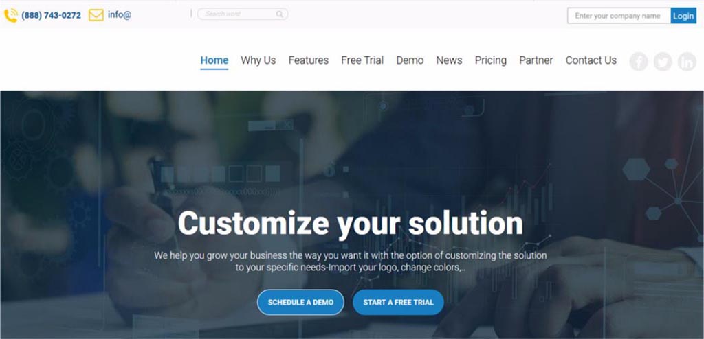 Healthcare marketing website