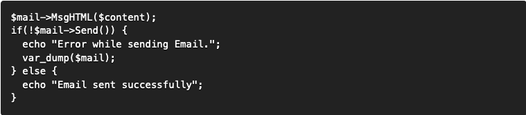 Send an Email via Gmail SMTP Server using PHP