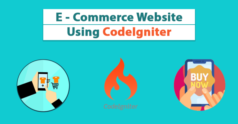 E-commerce Website using CodeIgniter