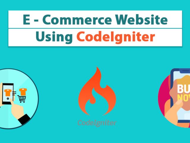 E-commerce Website using CodeIgniter