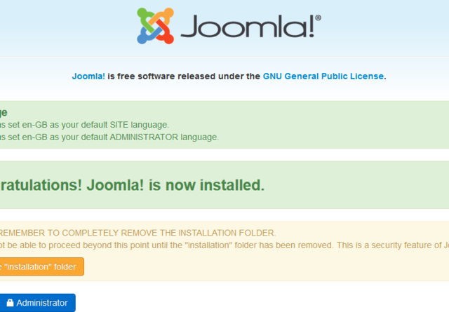 Joomla Insatalation
